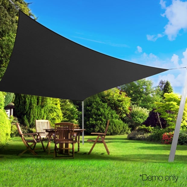 280gsm 6x7m Sun Shade Sail Canopy Rectangle Image 7