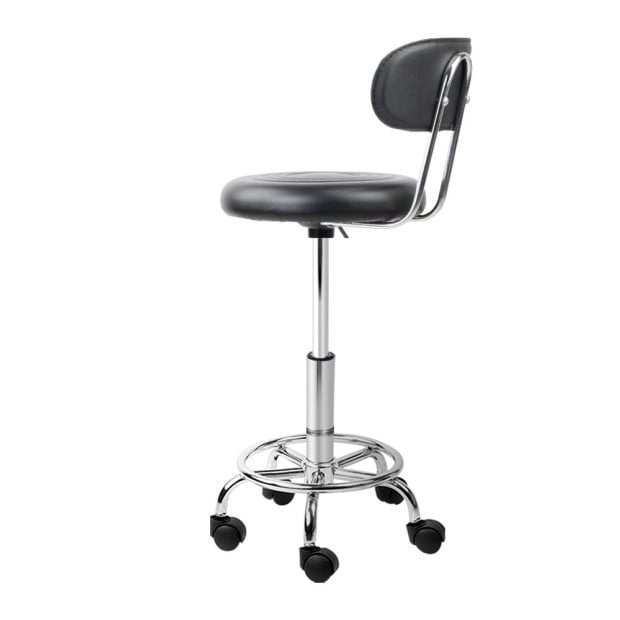 Salon Stool Swivel Chair Backrest Barber Hairdressing Hydraulic Height Image 4