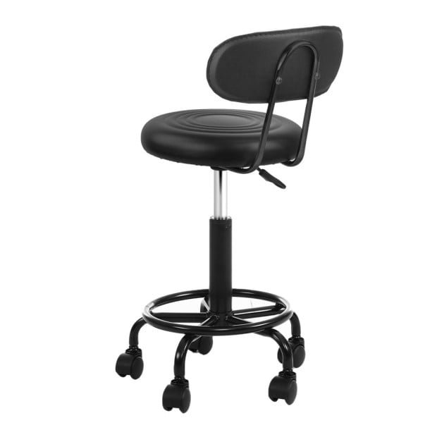 Salon Stool Swivel Chairs With Back Barber Beauty Hydralic Lift Image 3