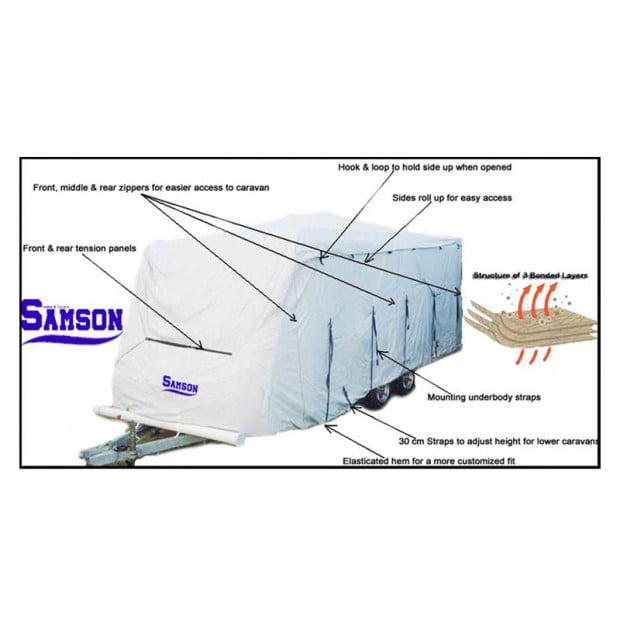 Samson Heavy Duty Caravan Cover 14-16ft Image 3