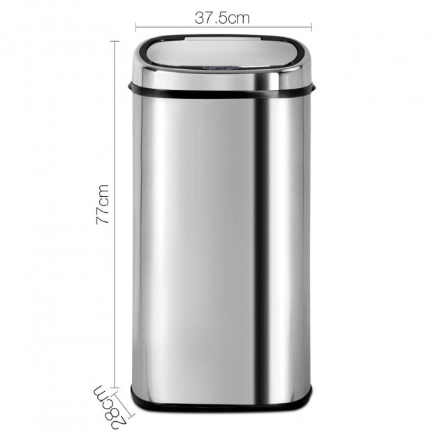 68L Stainless Steel Motion Sensor Rubbish Bin