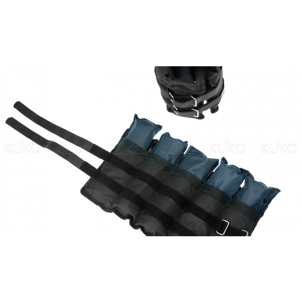 2 x 2.5kg Powertrain Adjustable Ankle/Wrist Weights Image 2