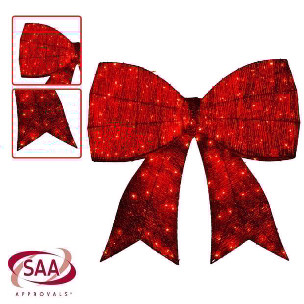 Christmas Display Bow with Lights - 91cm Image 5