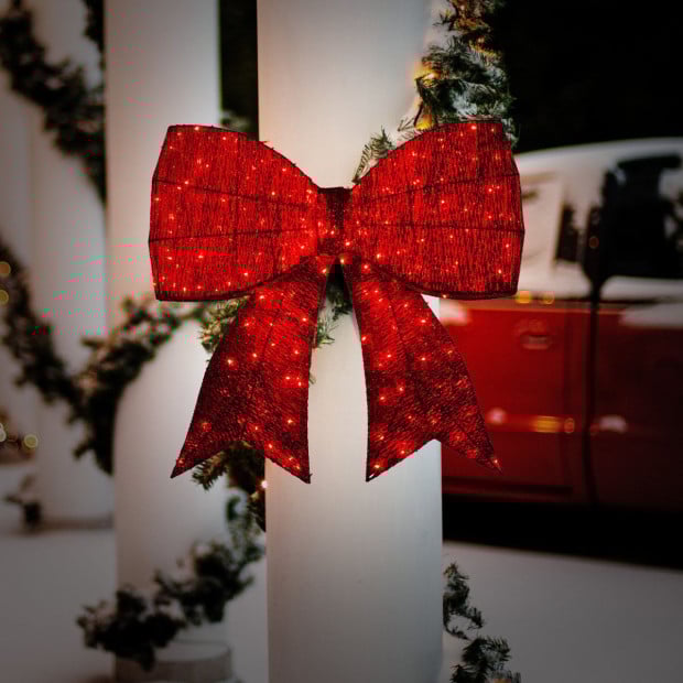 Christmas Display Bow with Lights - 91cm Image 7