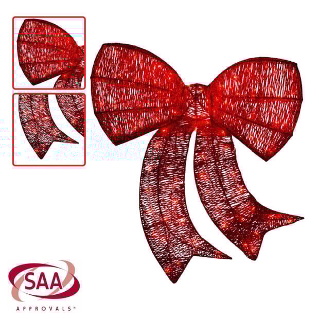 Christmas Display Bow with Lights - 87cm Image 5