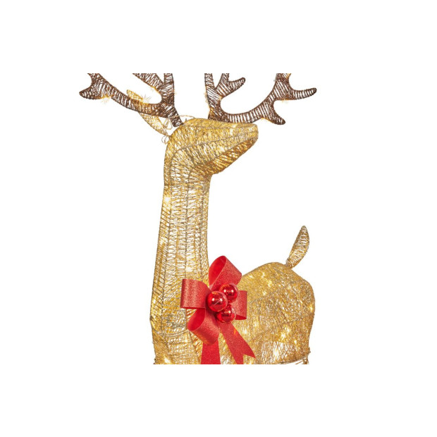 Christmas Reindeer with Red Sleigh and Lights Indoor/Outdoor 205cm Image 4