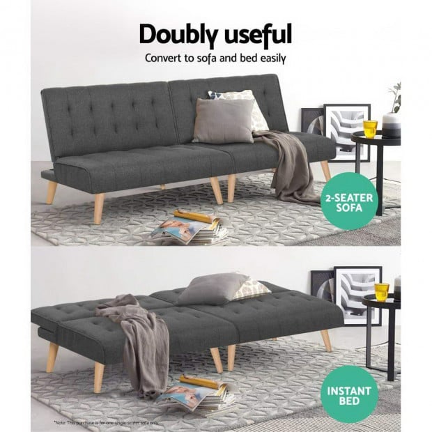 Sofa Lounge Recliner Chair Futon Couch Single 1 Seater Modular Bed Set Image 6