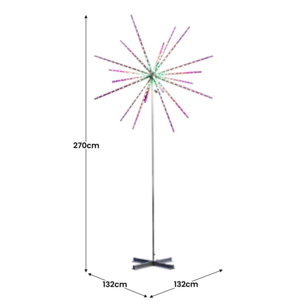 Outdoor Christmas Light Starburst Display - 270cm Image 5