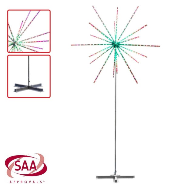 Outdoor Christmas Light Starburst Display - 270cm Image 6