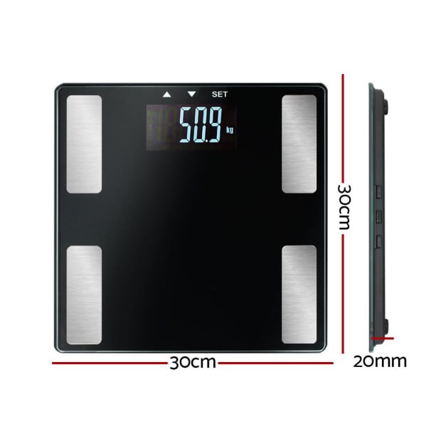 Electronic Digital Bathroom Body Fat Scale Bluetooth Weight 180KG Image 2