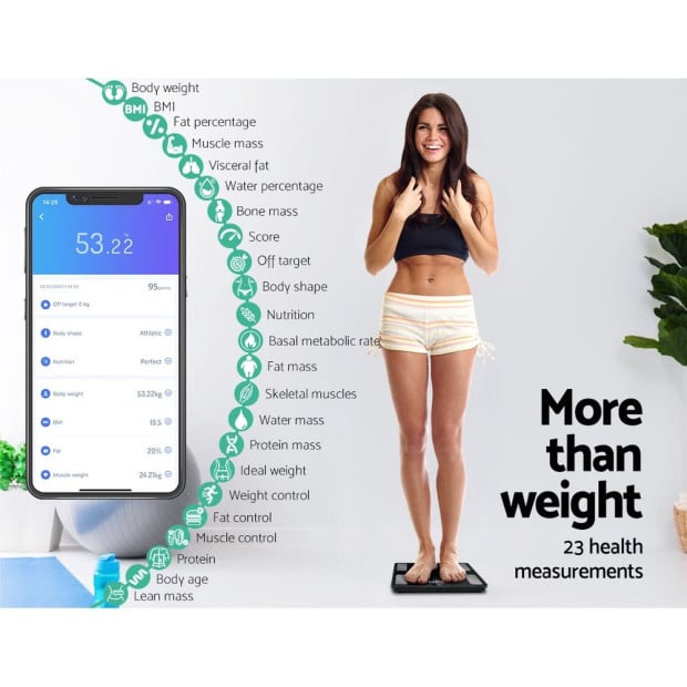 Electronic Digital Bathroom Body Fat Scale Bluetooth Weight 180KG Image 5