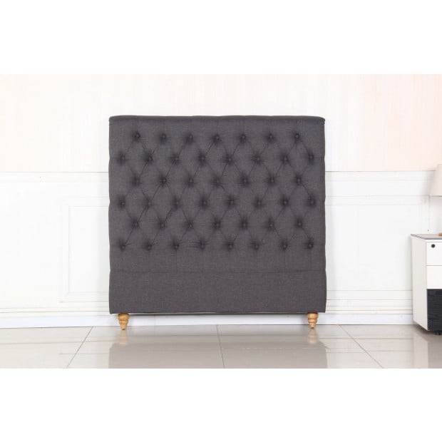 Sean Headboard Double Size Charcoal