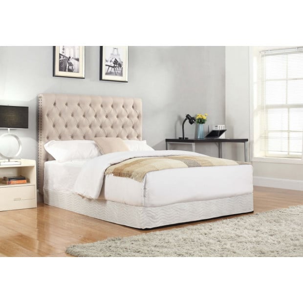 Sean Headboard Double Size Beige