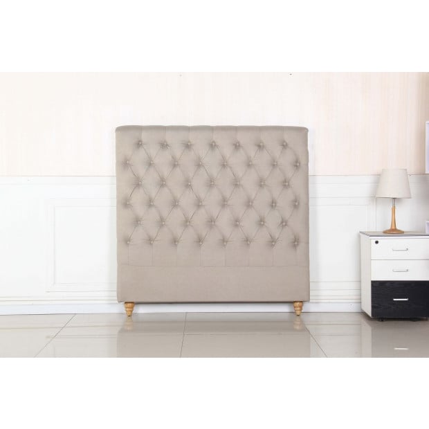 Sean Headboard Double Size Beige Image 2