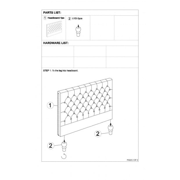 Sean Headboard Queen Size Charcoal Image 8