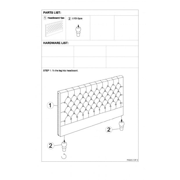 Sean Headboard King Size Charcoal Image 9