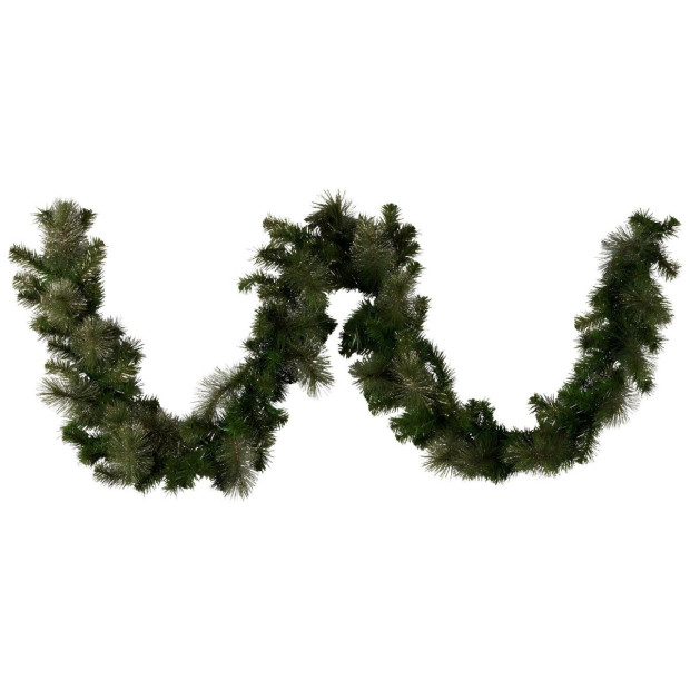 Christabelle 274cm Battery-Operated Christmas Garland Glittery Gold Pine Image 6