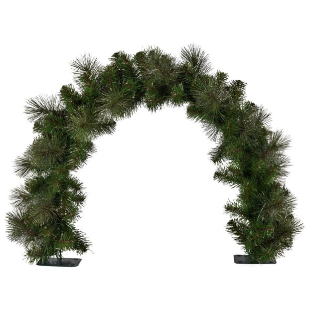 Christabelle 60cm Battery-Operated Tabletop Christmas Archway Glittery Gold Image 5
