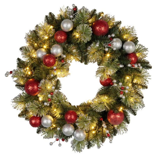 Christabelle 61cm Battery-Operated Christmas Wreath Jingle Bells Collection Image 2