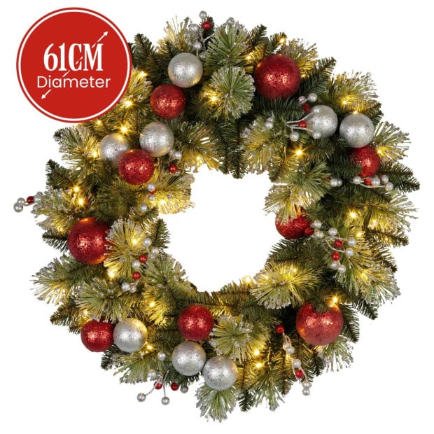 Christabelle 61cm Battery-Operated Christmas Wreath Jingle Bells Collection Image 3