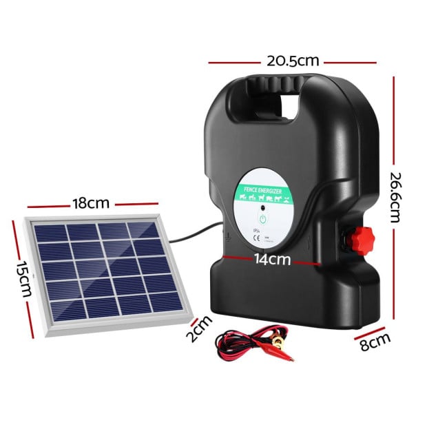20km Electric Fence Energiser Solar Energizer Charger Farm Animal 1.2J Image 2