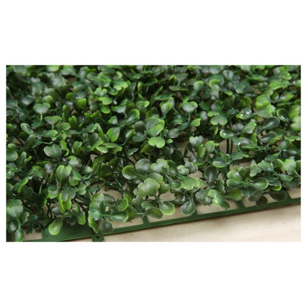 10x Artificial Boxwood Hedge Fake Vertical Garden Green Wall Mat Fence Image 4