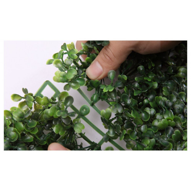 10x Artificial Boxwood Hedge Fake Vertical Garden Green Wall Mat Fence Image 5