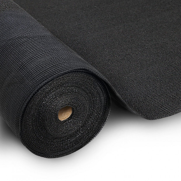 3.66x10m 50% UV Shade Cloth Sail Garden Mesh Roll Outdoor Black
