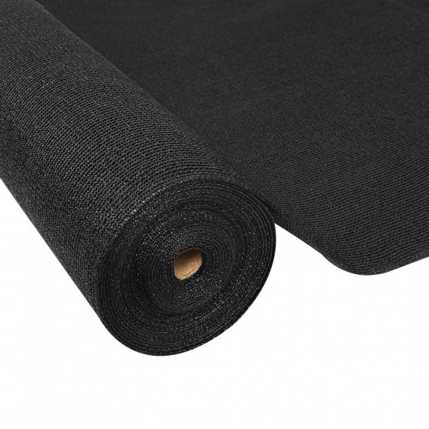 70% UV Sun Shade Cloth Shadecloth Sail Roll Mesh Garden 3.66x30m Black