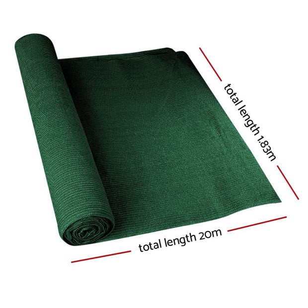 50% Sun Shade Cloth Shadecloth Sail Roll Mesh Outdoor 100gsm 1.83x20m Image 2