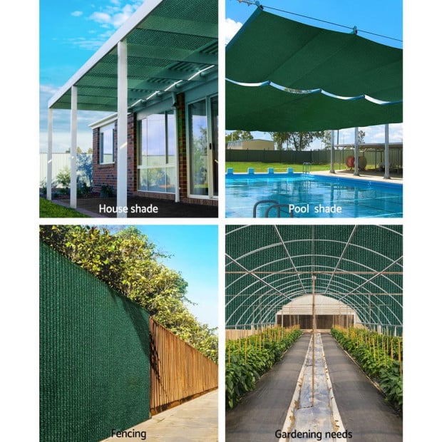 50% Sun Shade Cloth Shadecloth Sail Roll Mesh Outdoor 100gsm 1.83x20m Image 4