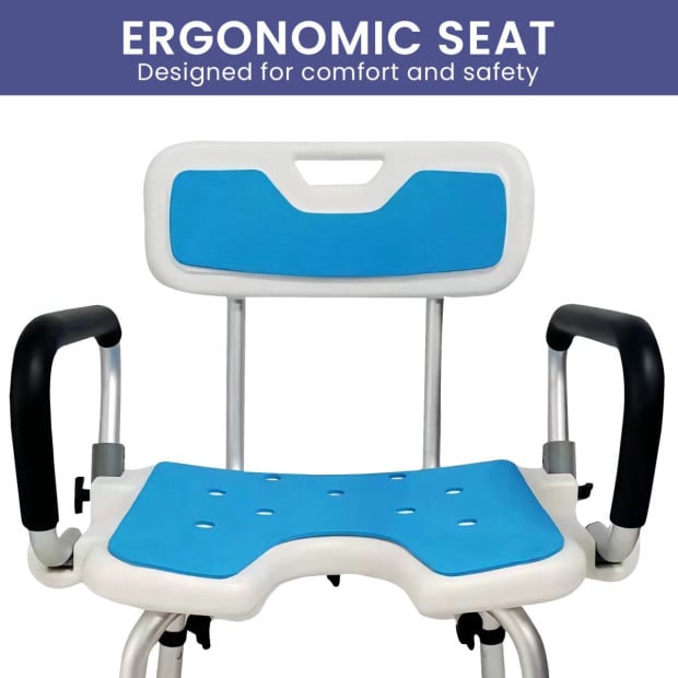 Orthonica Shower Chair with Adjustable Armrests Image 5