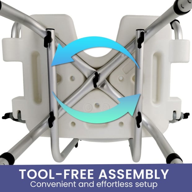 Orthonica Shower Chair with Adjustable Armrests Image 9