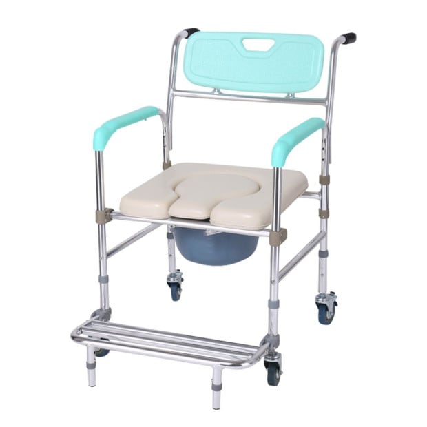 Orthonica Commode Chair With Castors Image 2