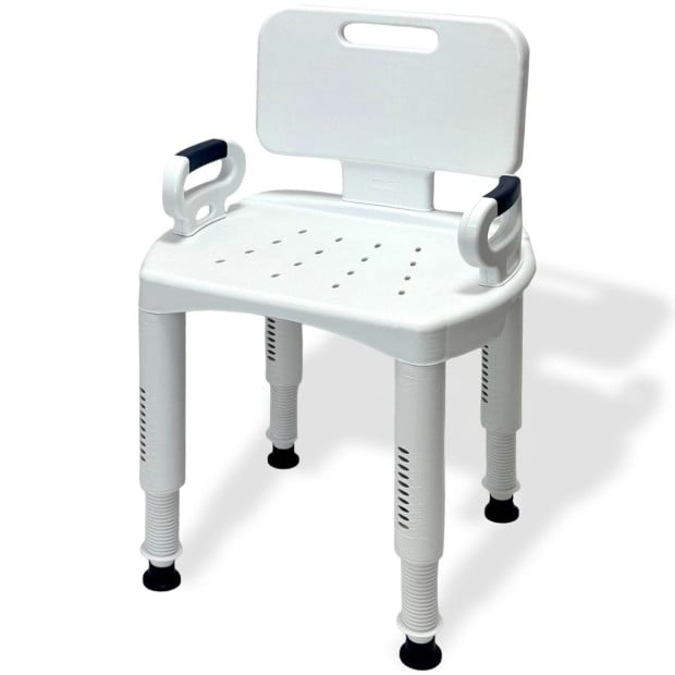 Orthonica Premium Adjustable Shower Chair with Armrests 158kg Capacity Image 9