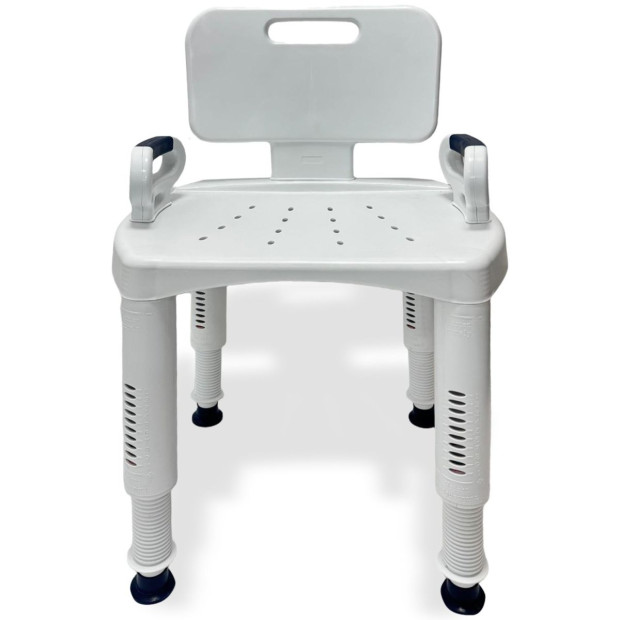 Orthonica Premium Adjustable Shower Chair with Armrests 158kg Capacity Image 10
