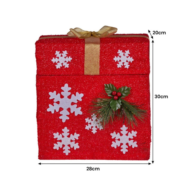 Christabelle Animated Santa Gift Box LED Christmas Tree Decoration Xmas Ornament Image 3