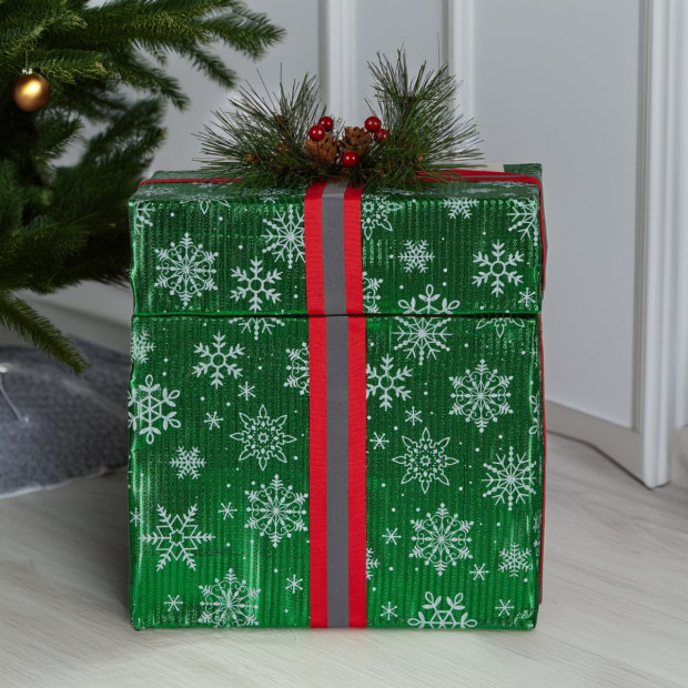 Christabelle Animated Elf in a Gift Box LED Lights Christmas Tree Decoration Ornament Xmas Image 6
