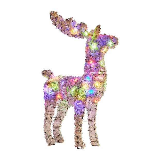 Christabelle 112cm Animated Reindeer Christmas Multi-Colour LED Lights Xmas Decor Image 2