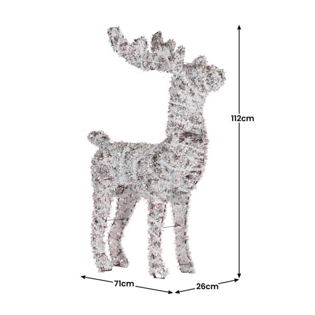 Christabelle 112cm Animated Reindeer Christmas Multi-Colour LED Lights Xmas Decor Image 3
