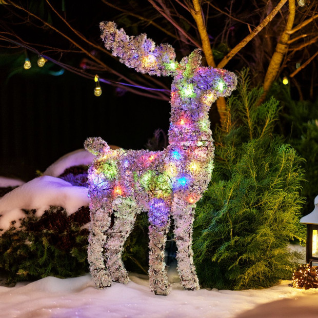 Christabelle 112cm Animated Reindeer Christmas Multi-Colour LED Lights Xmas Decor Image 7