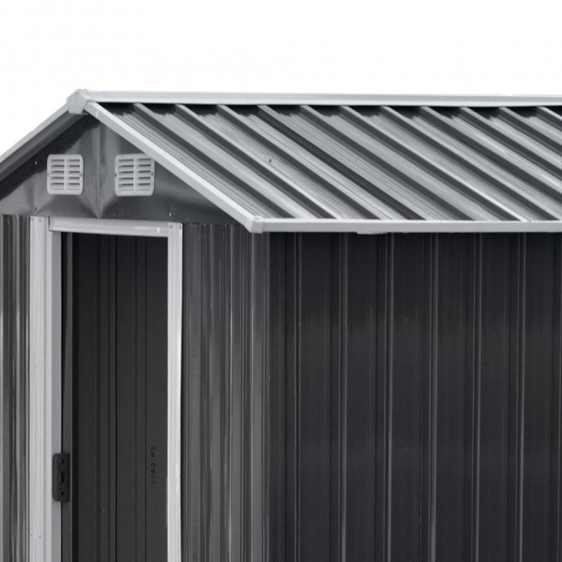Giantz 2.57 x 3.12m Garden Shed with Roof - Grey Image 4