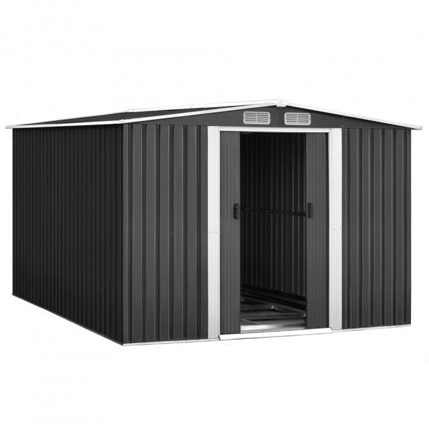 2.02 x 3.2m Metal Shed - Grey
