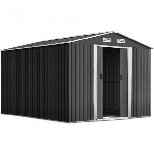 Garden Shed Workshop Shelter Metal Tool 2.6x3.9x2M
