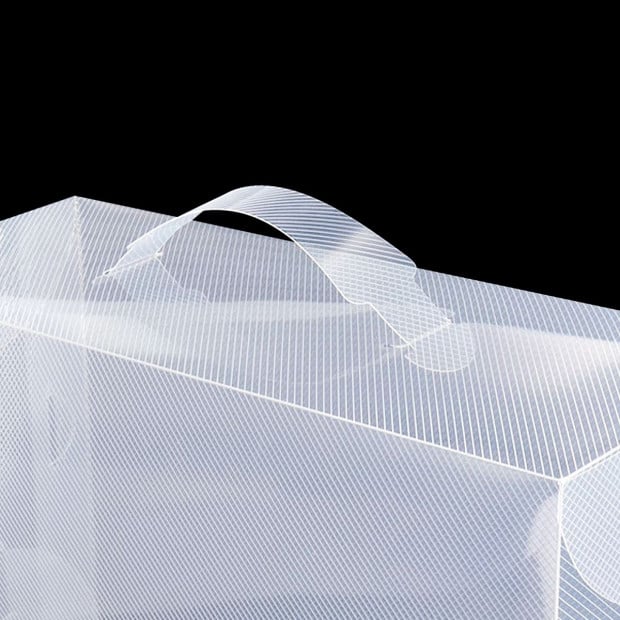 40pcs Clear Shoe Storage Box Transparent Foldable Organizer Home Image 6