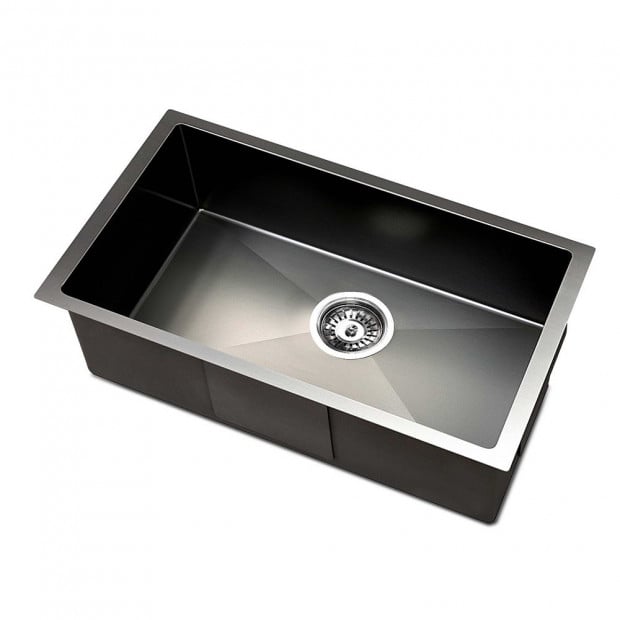 450 x 300mm Stainless Steel Sink - Black Image 1