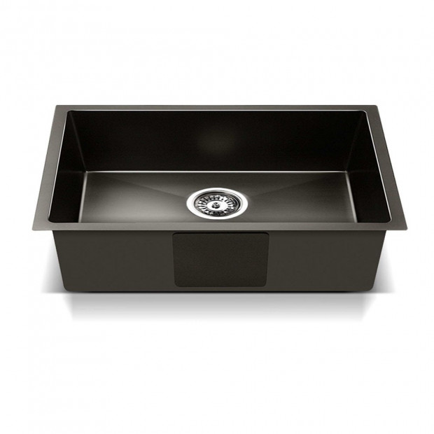 450 x 300mm Stainless Steel Sink - Black Image 2