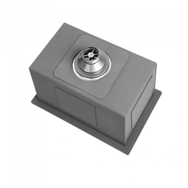 450 x 300mm Stainless Steel Sink - Black Image 3