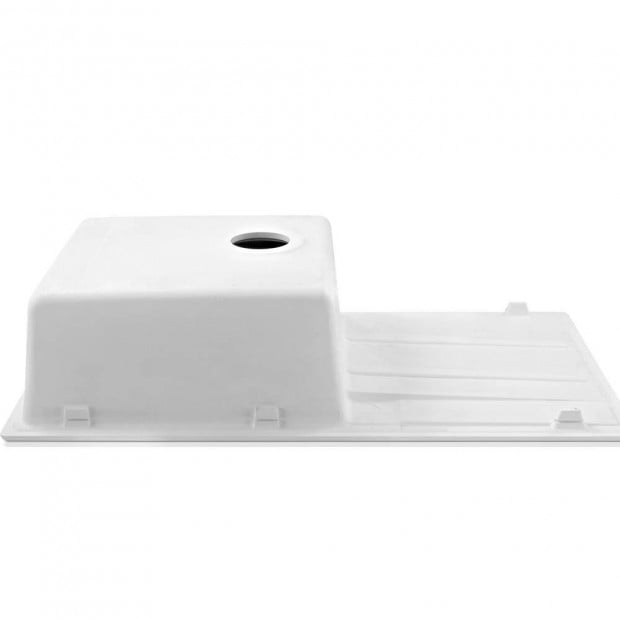Kitchen Sink Granite Stone Top or Undermount Single White 860x500mm Image 2