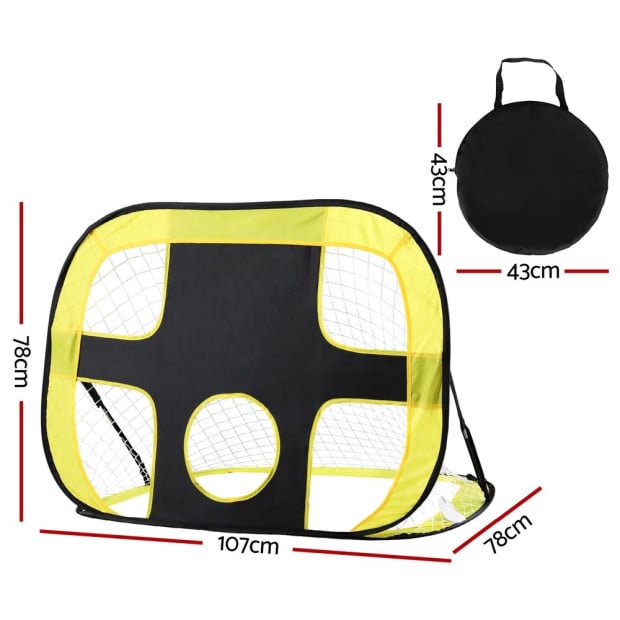 Portable Football Net Soccer Goal Rebound Target Hitter Training Image 2